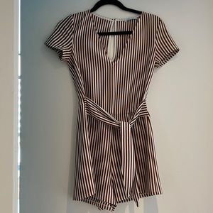 Pin stripe romper